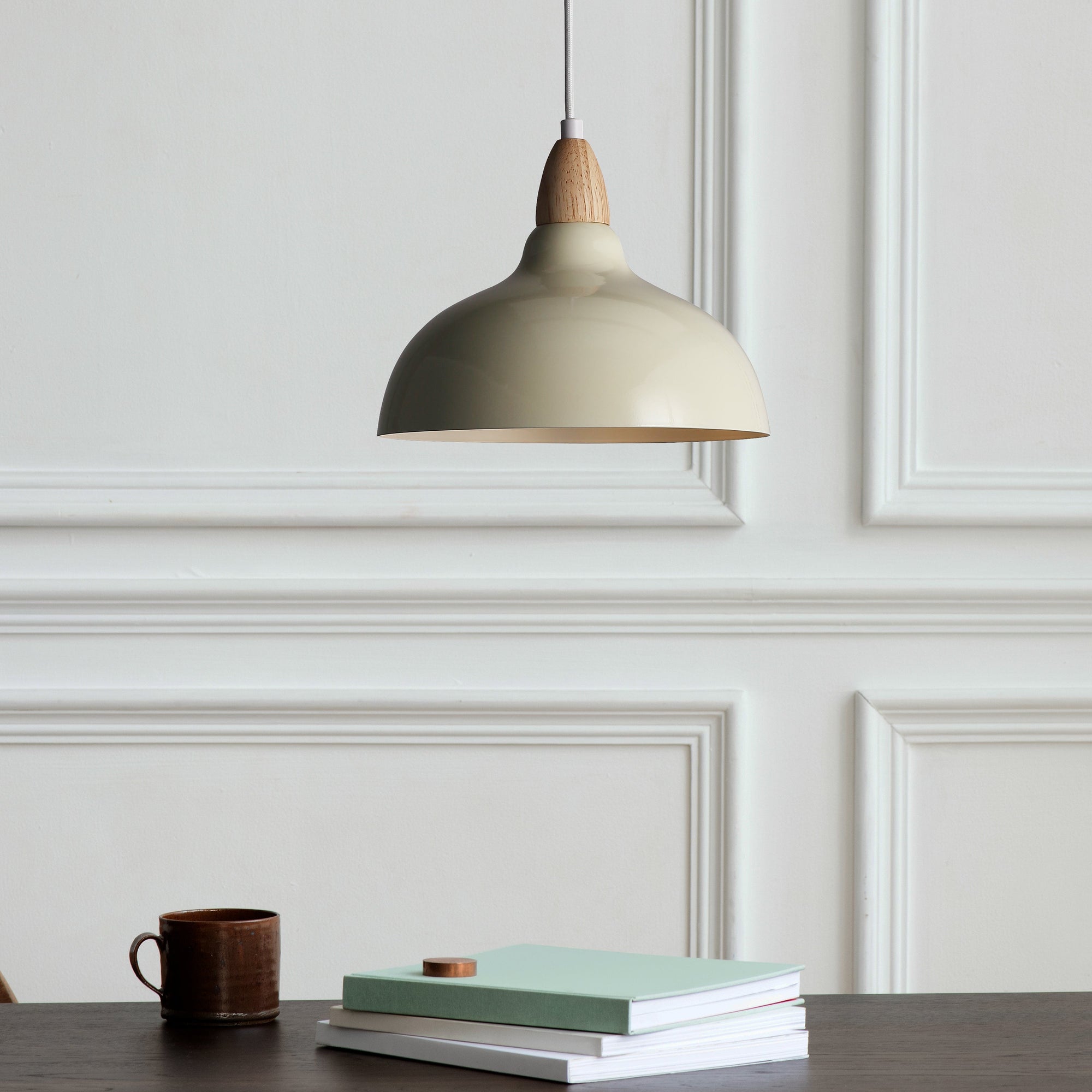 Oak Pendel Ø24 Glossy Vanilje