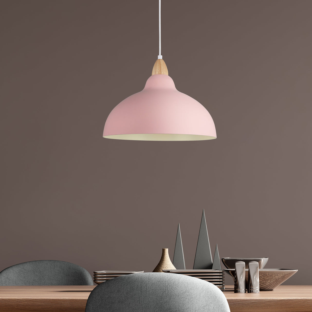 Oak Pendel Ø35 Flamingo Pink