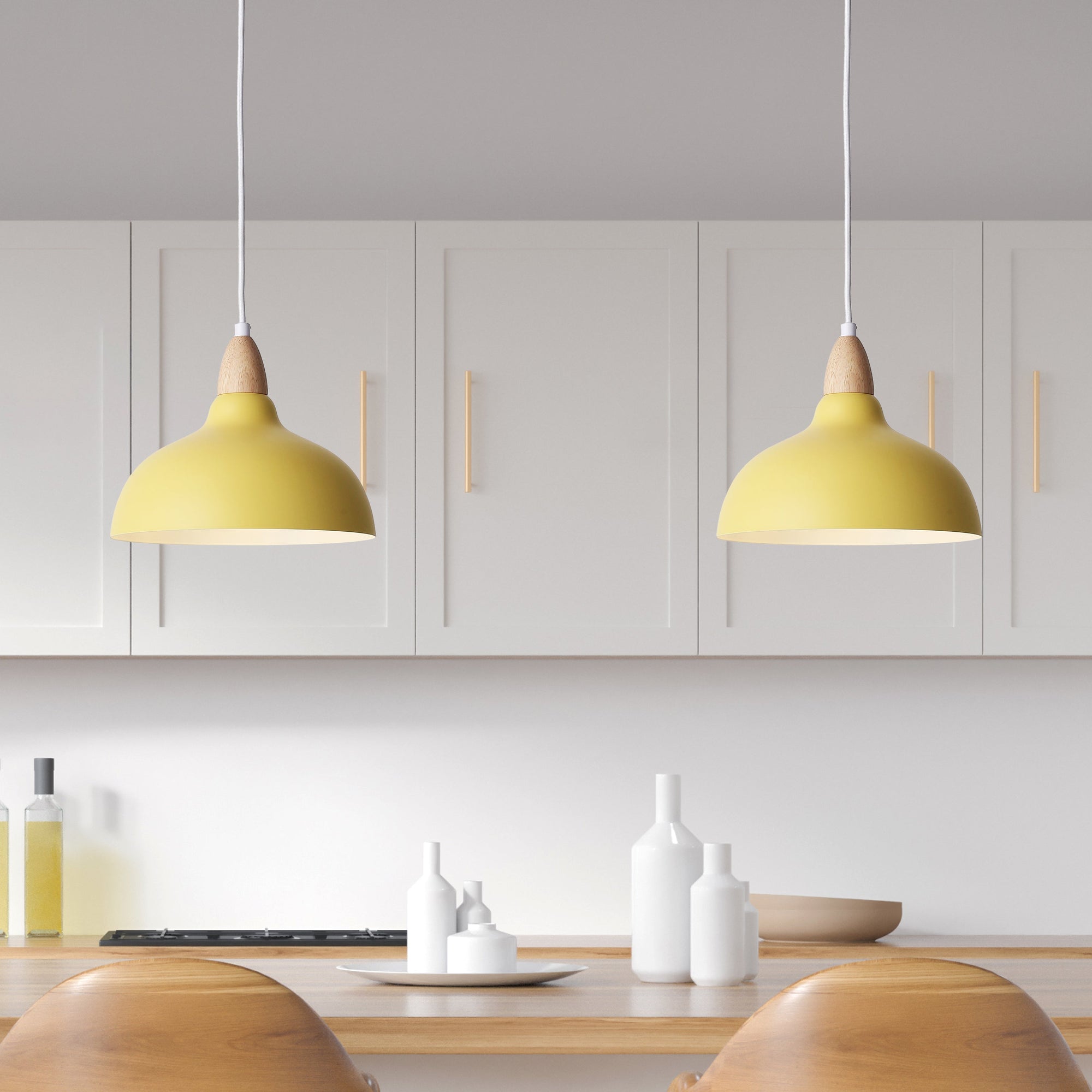 Oak Pendel Ø24 Lemon Gul