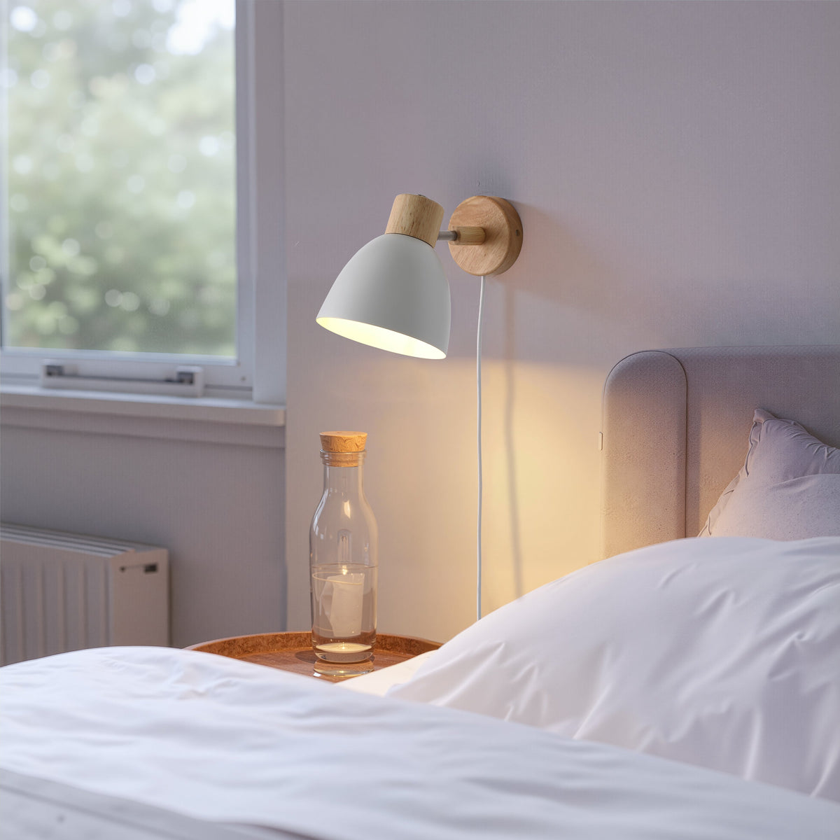 Pino Vegglampe Hvit