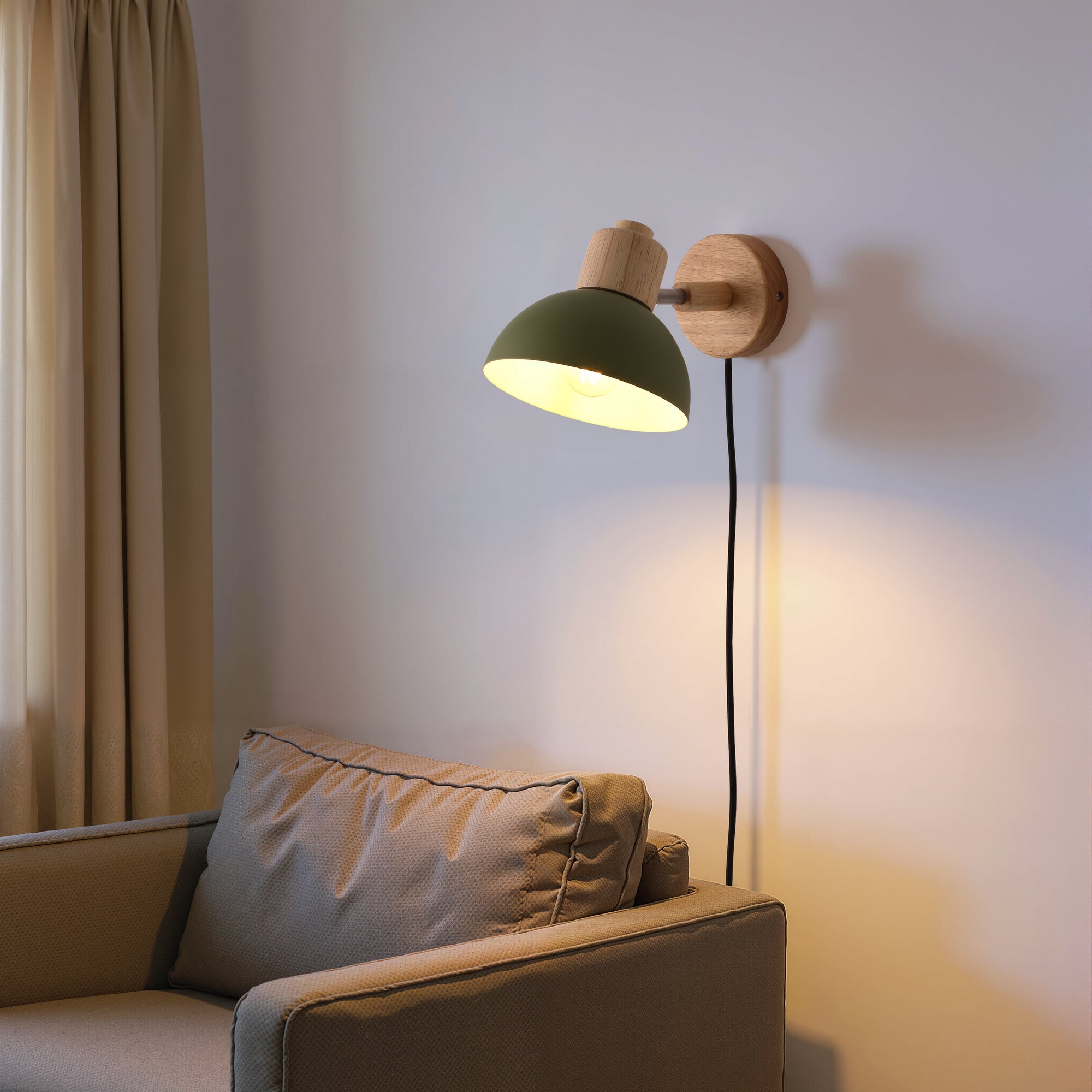 Boom Vegglampe Grønn