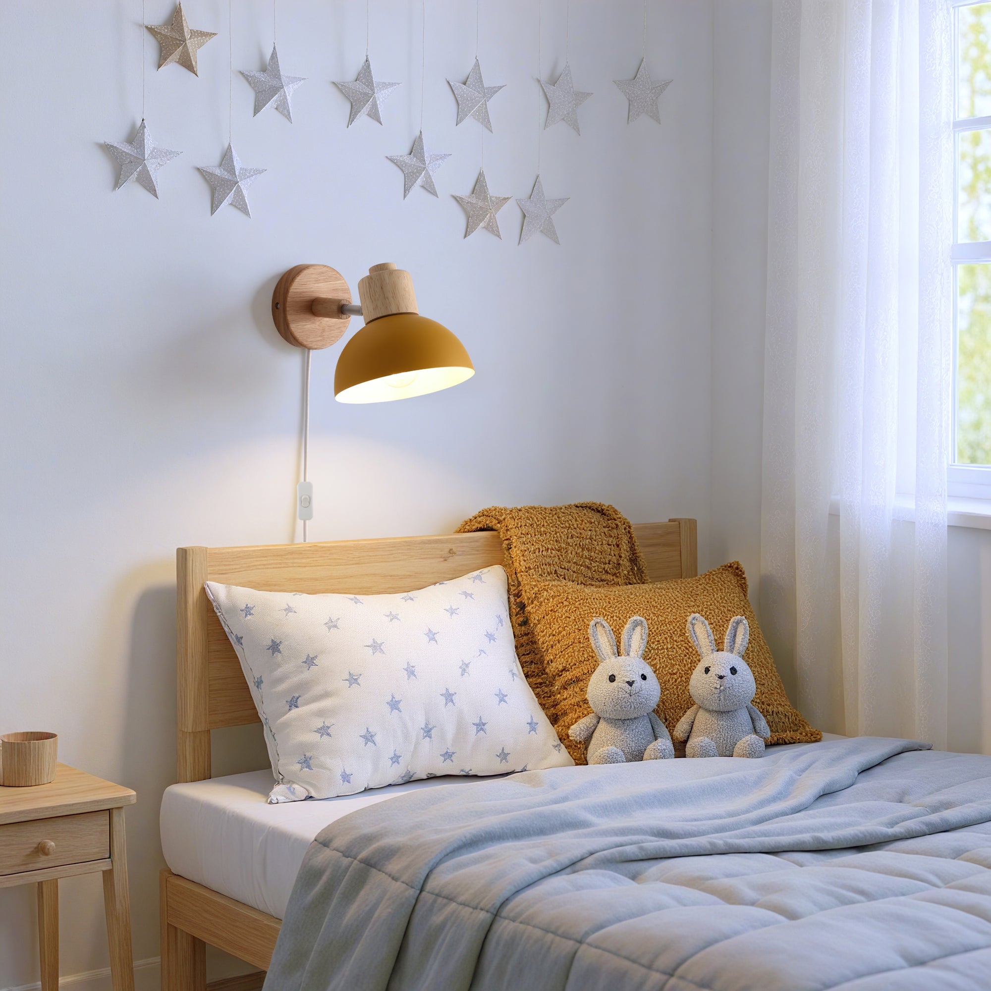 Boom Vegglampe Mustard