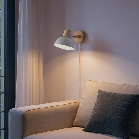 Boom Vegglampe Hvit