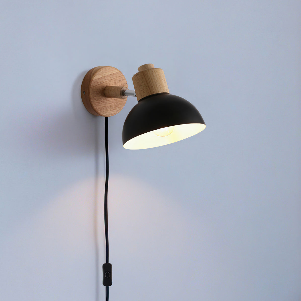 Boom Vegglampe Svart