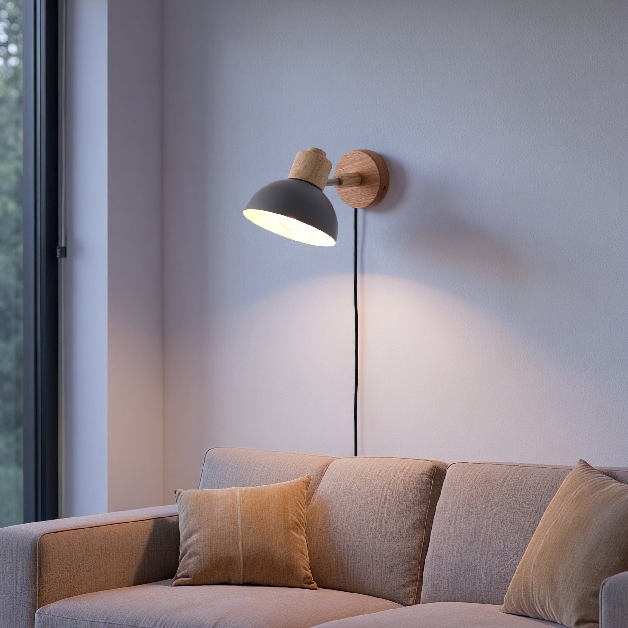 Boom Vegglampe Grå