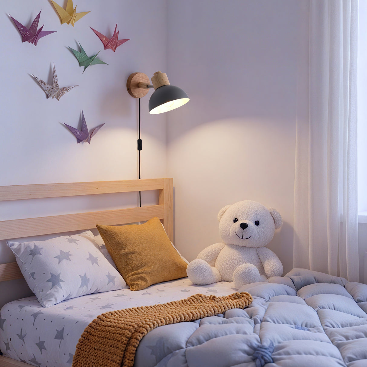 Boom Vegglampe Grå