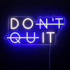 Don't Quit Neon Vegglampe Blå