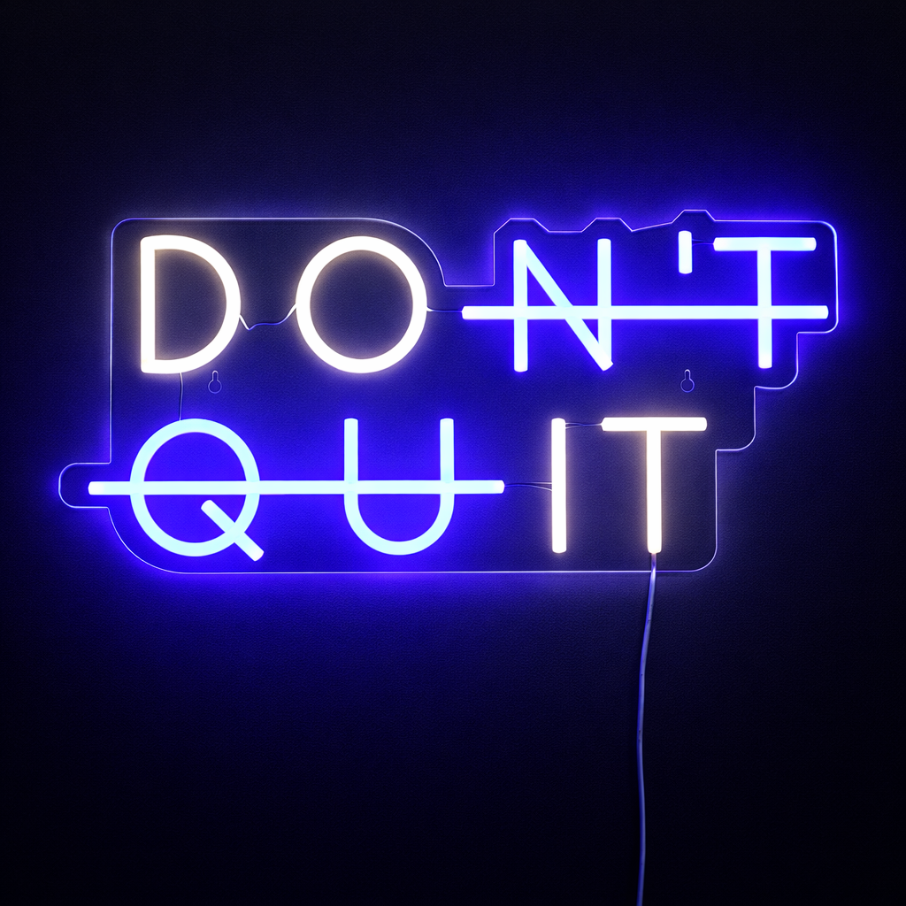 Don't Quit Neonskilt
