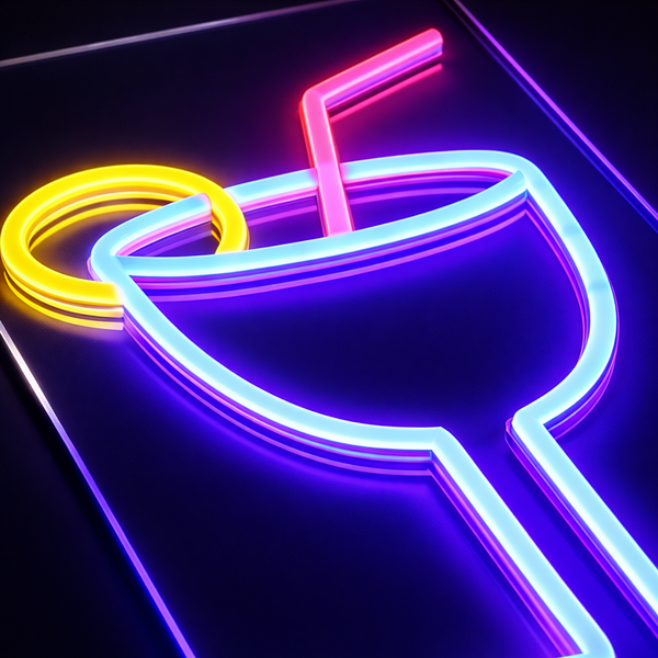 Drink Neon Vegglampe