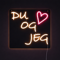 Du og Jeg Neonskilt