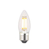 9 x LED E27 4W B35 Dimbar Klar