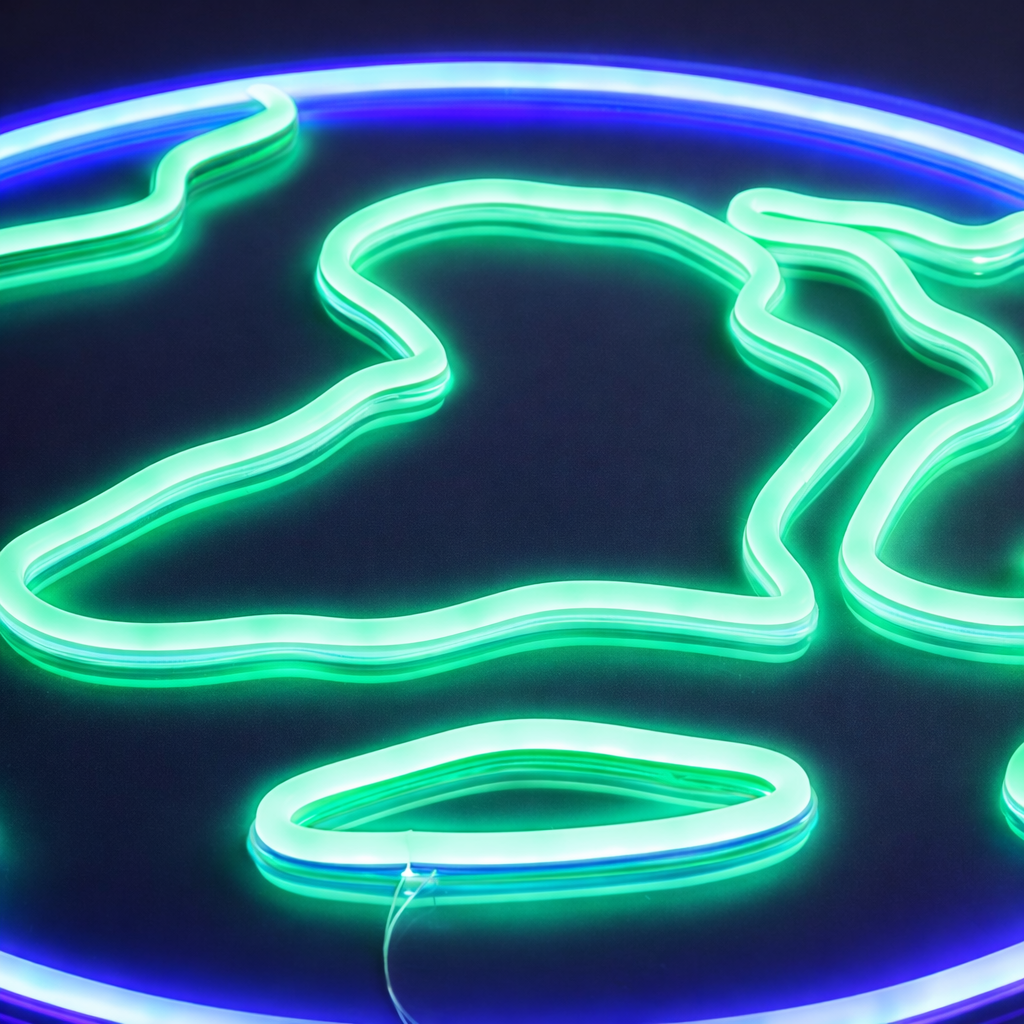 Earth Neon Vegglampe