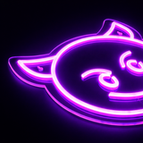 Emoji Devil Neon Vegglampe