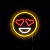 Emoji Love Neon Vegglampe