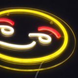 Emoji Flirty Neon Vegglampe
