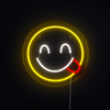 Emoji Yummy Neon Vegglampe