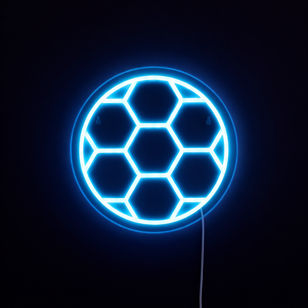 Football Neon Vegglampe