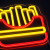French Fries Neon Vegglampe