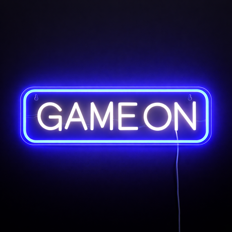 Game On Neon Vegglampe