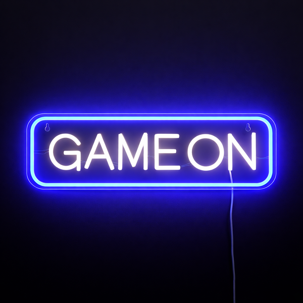 Game On Neon Vegglampe