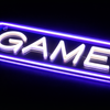 Game On Neon Vegglampe
