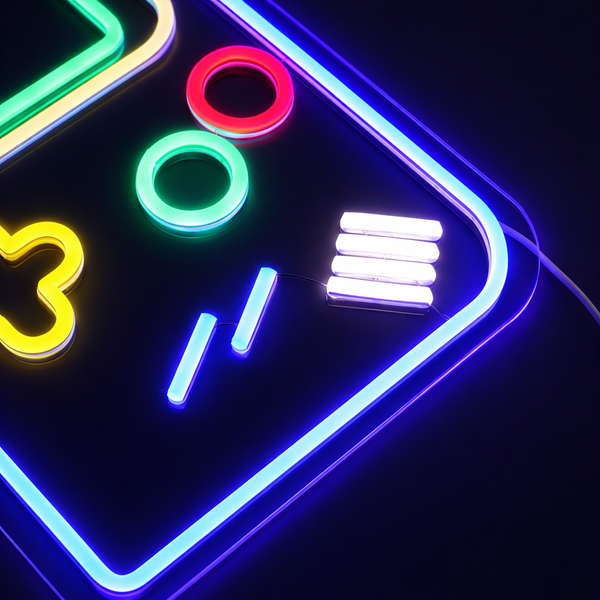 Gameboy Neon Vegglampe