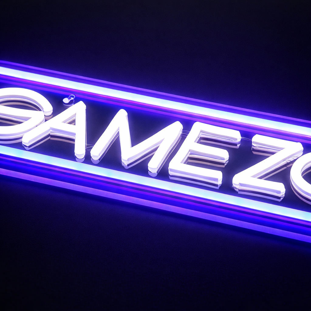Game Zone Neon Vegglampe