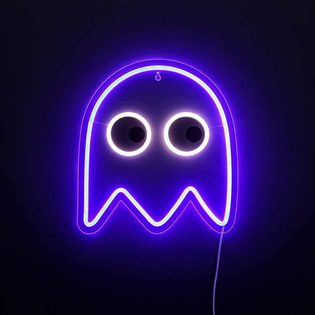 Ghost Neon Vegglampe