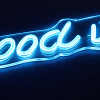 Good Vibes Neon Vegglampe