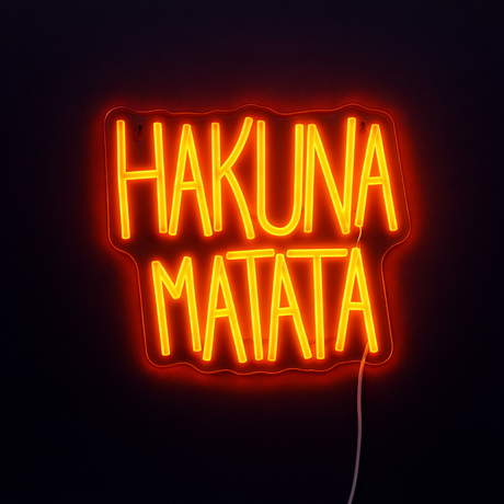 Hakuna Matata Neon Vegglampe