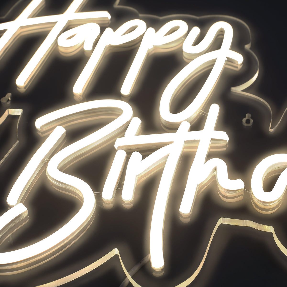 Happy Birthday Neon Vegglampe