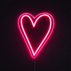Hjerte Neon Vegglampe
