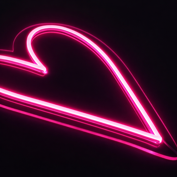 Hjerte Neon Vegglampe