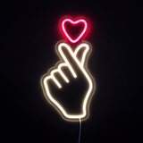 Heart Sign Neon Vegglampe