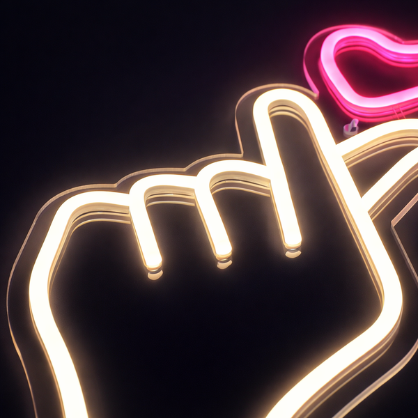 Heart Sign Neon Vegglampe