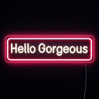 Hello Gorgeous Neon Vegglampe