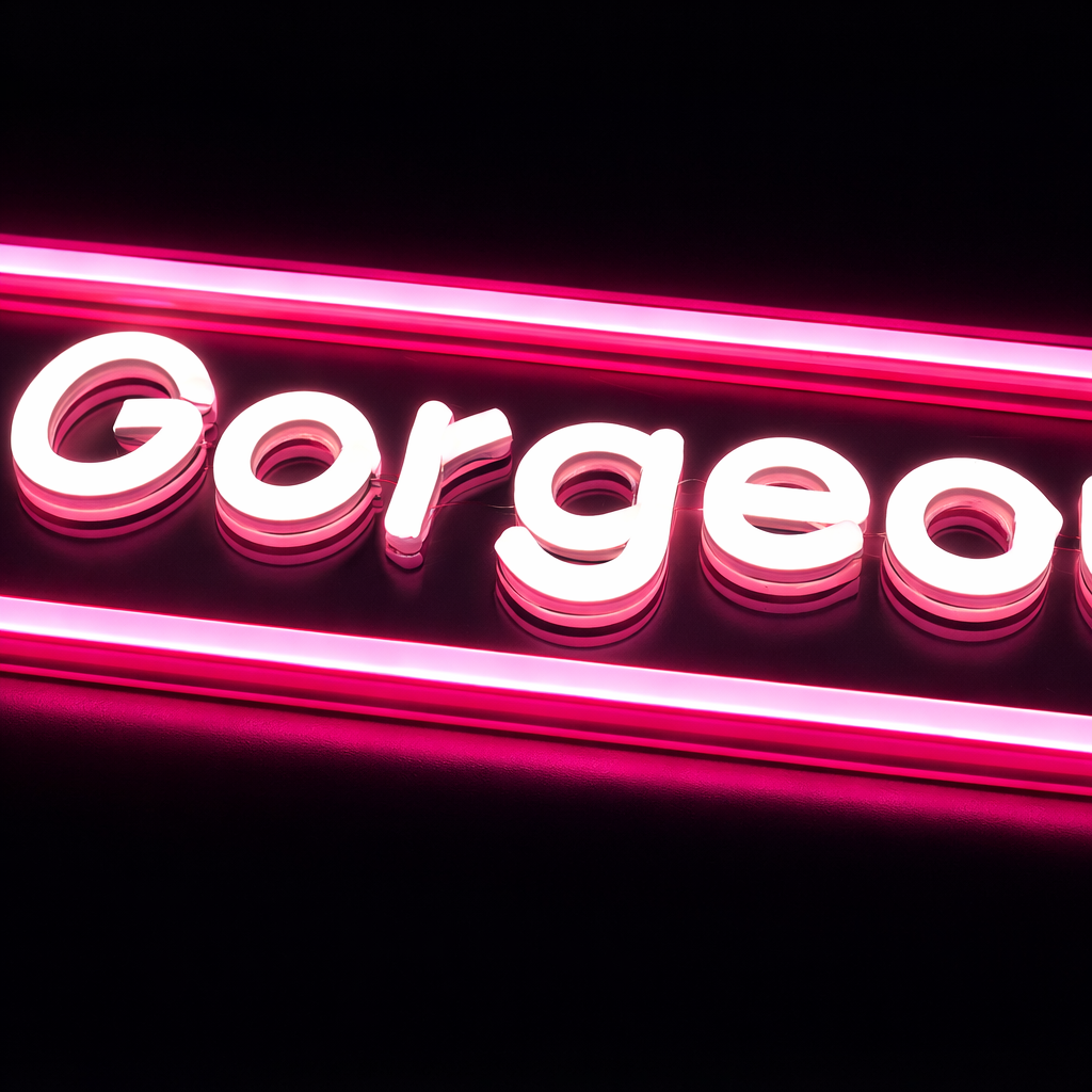 Hello Gorgeous Neon Vegglampe