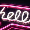 Hello Neon Vegglampe