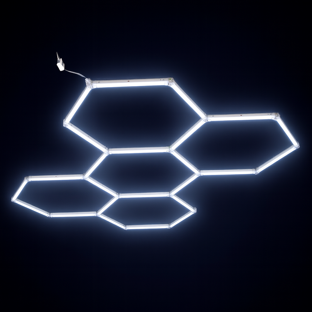 Hexagon Garasje LED 5-Sett 6500K