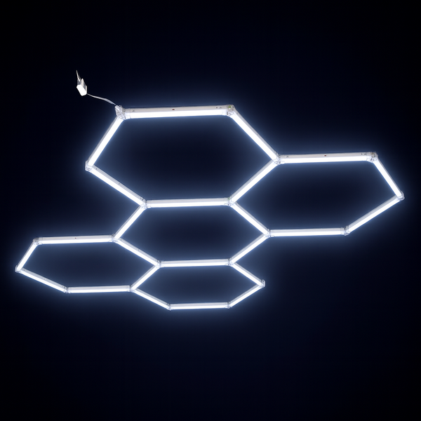 Hexagon Garasje LED 5-Sett 6500K