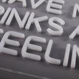 I Have Mixed Drinks About Feelings Neon Vägglampa-Lampconcept.se
