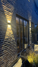Ortelo 6W 17cm Vägglampa Utomhus Grå-Lampconcept.se