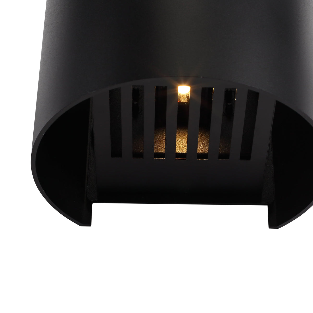 Sunset Round IP65 6W Utendørs vegglampe Svart