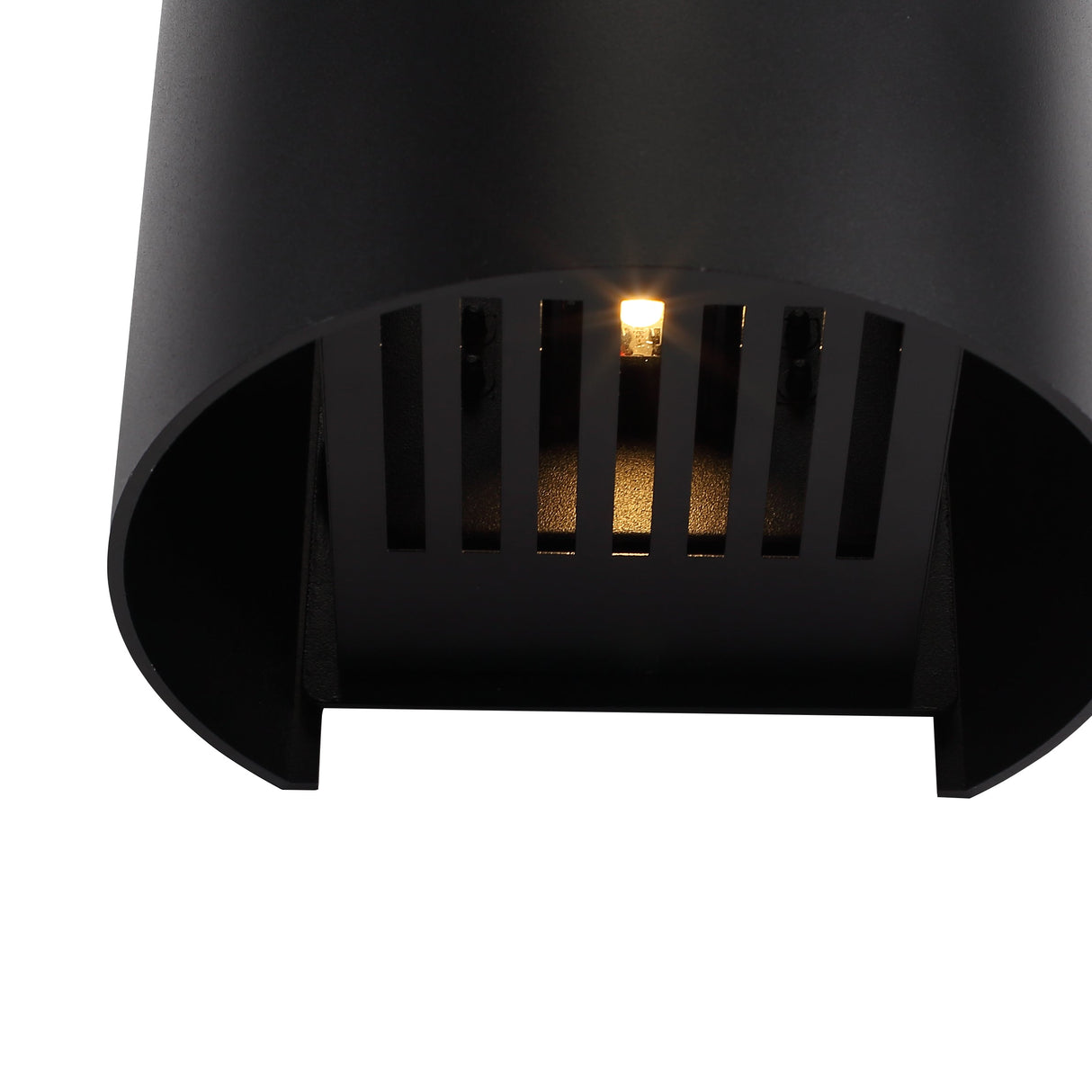 Sunset Round IP65 6W Utendørs vegglampe Svart