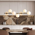 Bubbles Langbordslampe 90 cm Opal