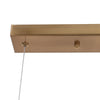 Lugano Langbordslampe Messing/Opal