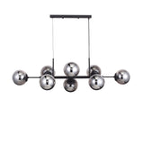 Lugano Langbordslampe Svart/Smoke