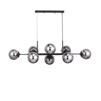 Lugano Langbordslampe Svart/Smoke