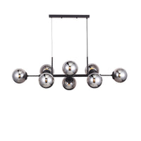 Lugano Langbordslampe Svart/Smoke