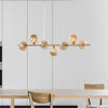 Bubbles Langbordslampe 90cm Amber